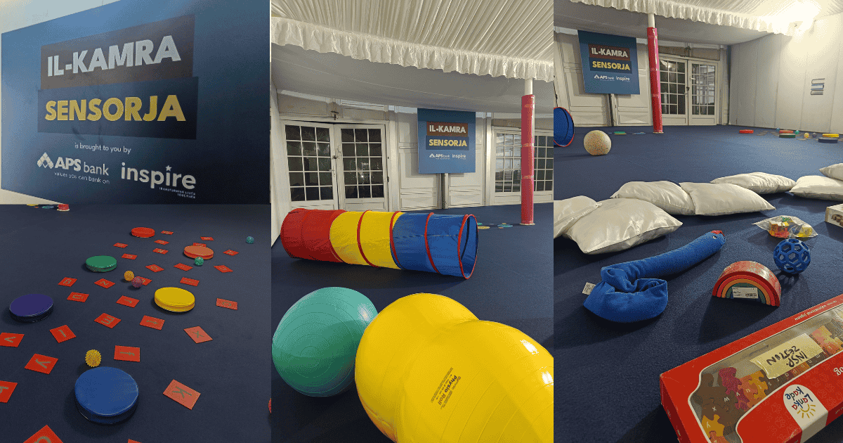 APS Bank sponsors a sensory-friendly room at Malta’s National Book Fair